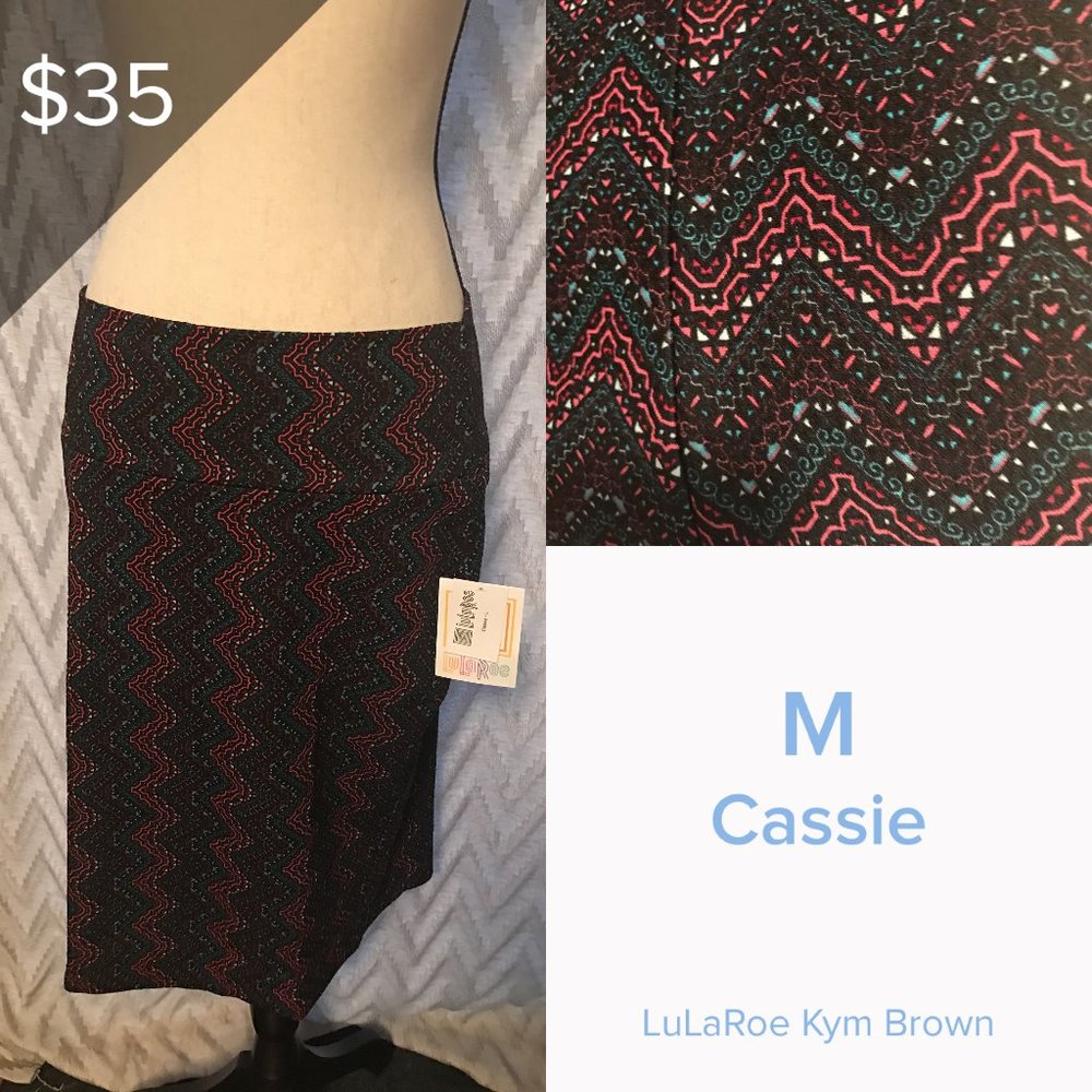 Lularoe Cassie Skirt Geometric Design